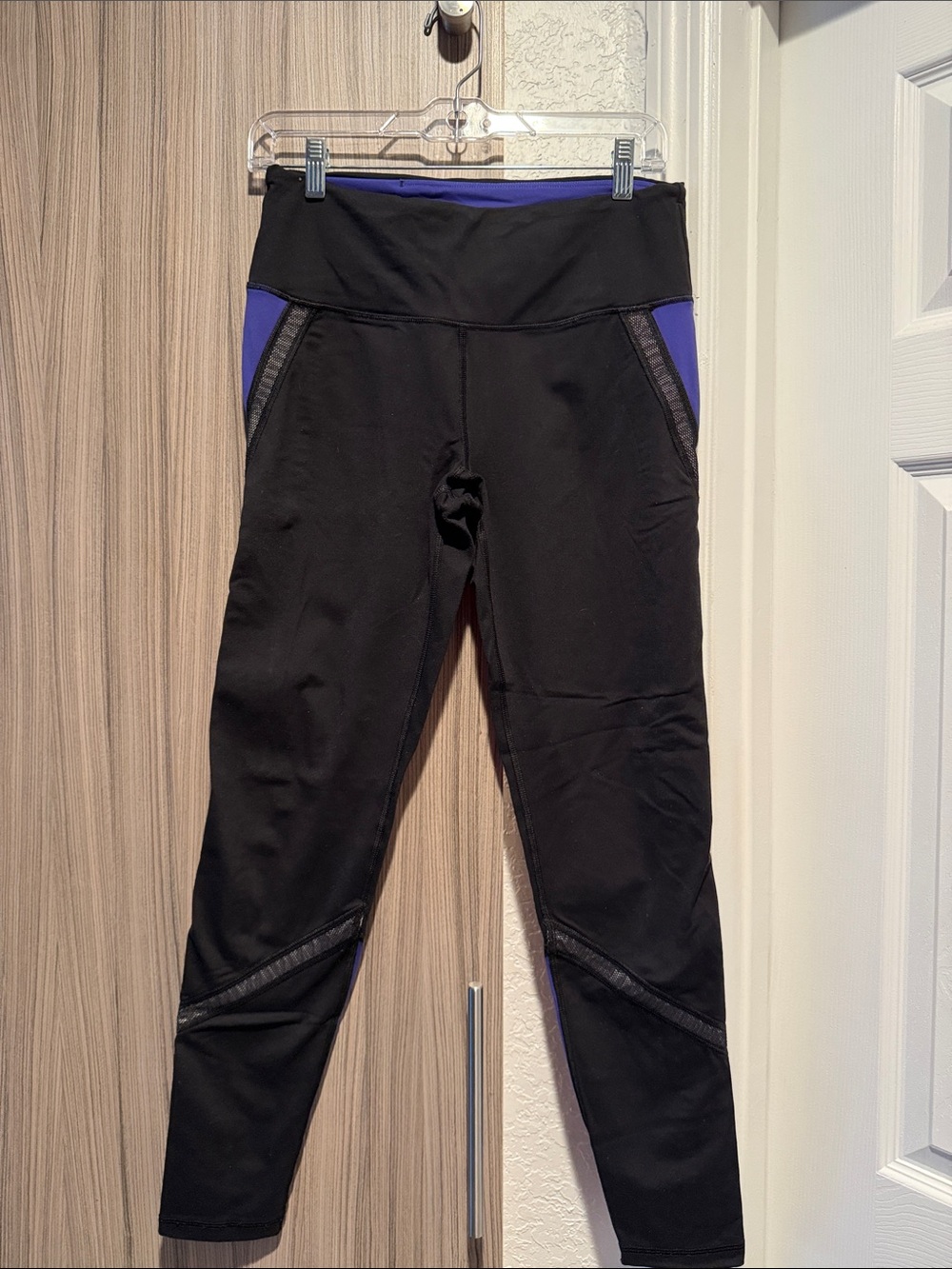 Victoria's Secret Black and Purple Performance Leggings